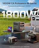 AFERIY 1800W 1024Wh Portable Electric Station, P180 Solar Electric Generator, Fast Charging 0-90% in 60 Min, 220V-240V, LiFePO4 Nomad Battery with UPS, BMS, for Camping, Road, Holidays - 2