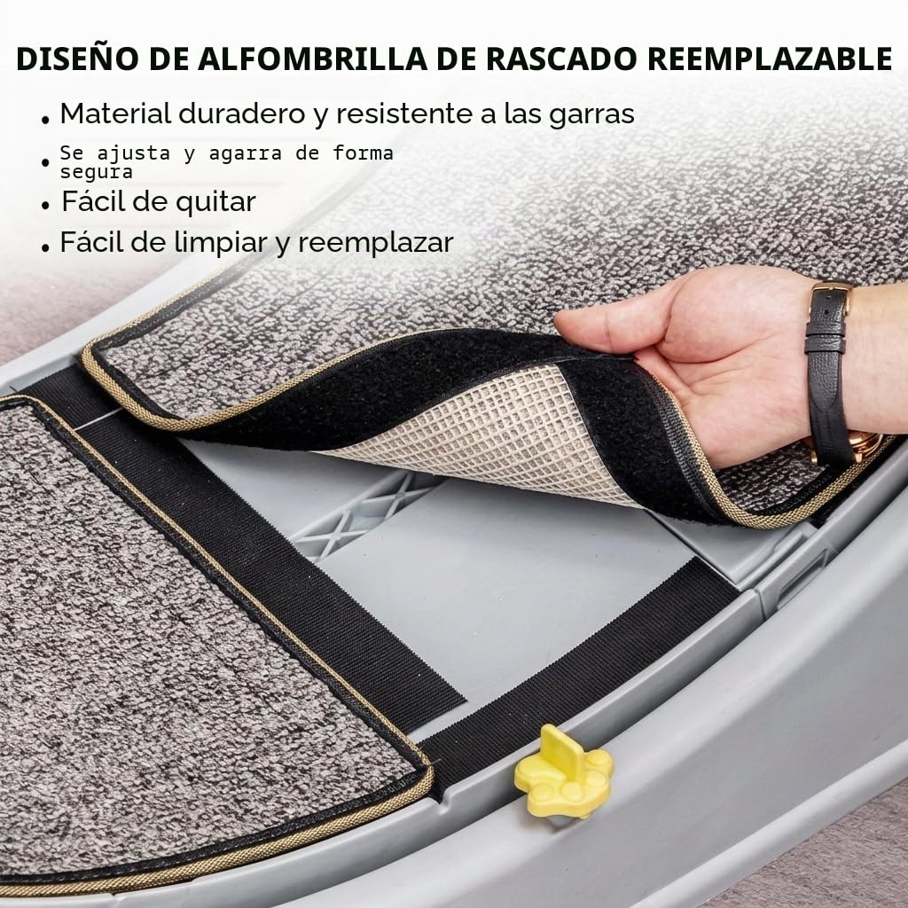 SOONHUA Rueda de correr para gatos de 80 cm con freno de seguridad, Rueda para gatos estable para gatos domésticos, Rueda de correr para gatos con alfombrilla extraíble