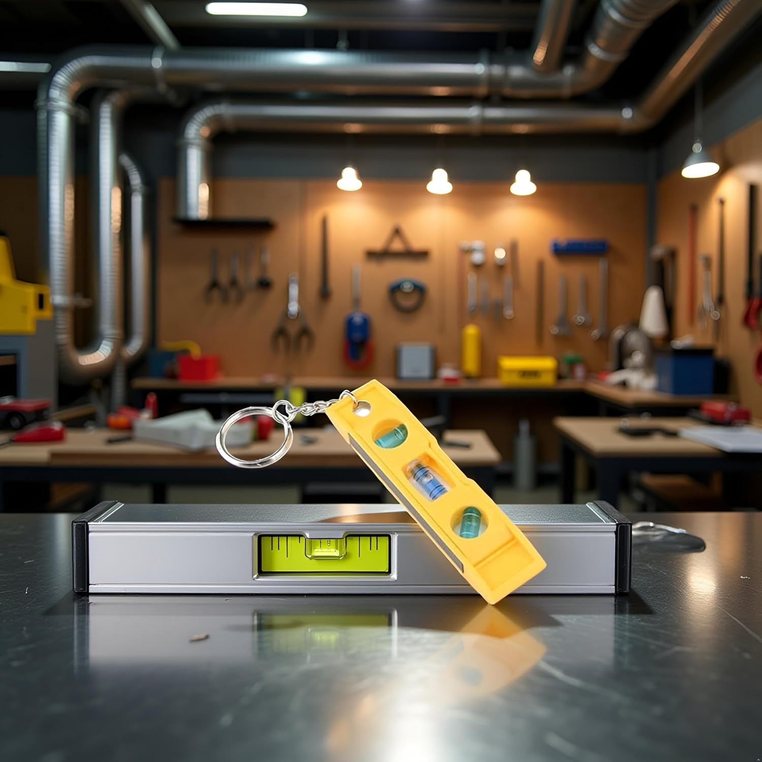 Magnetic Level,3 Bubble Level Precision Horizontal Ruler Horizontal Measuring Tool with Keychain For Carpentry Tool Laser Level Measuring and Layout Tools
