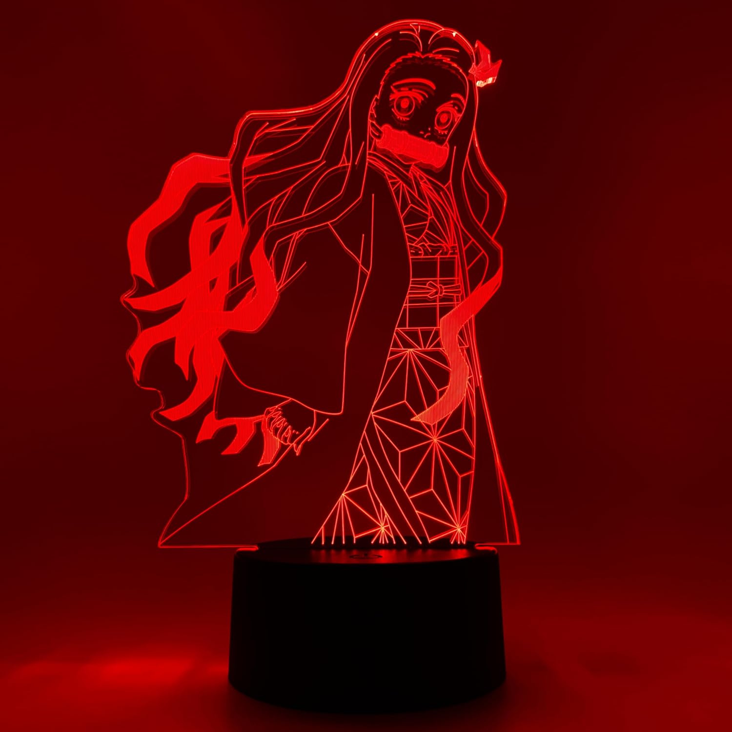 Otaku Lamps Demon Slayer - Nezuko Anime Night Light, 16 Color RGB LED – Gift for Otaku