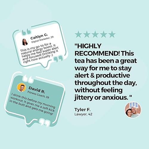 Miniatura 3 de Té de hojas sueltas de reemplazo de café natural con raíz de Eleuthero, Gotu Kola, jengibre, té de hierbas orgánicas | 2 onzas (2.01 oz) |