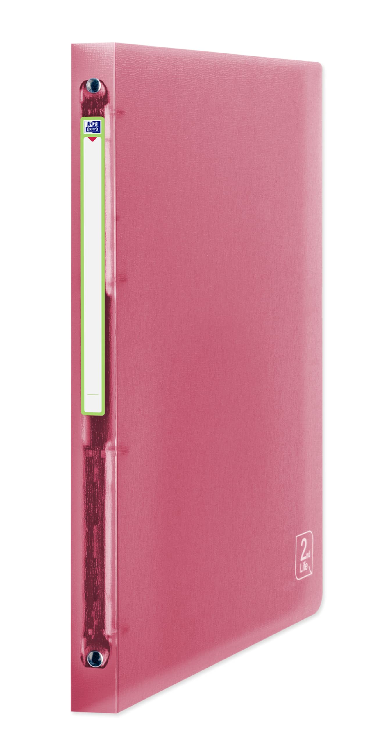 Elba 400059560 2 nd Life quaderno ad anelli A4, 4 anelli, PP, trasparente, 2 cm, pacco da 12, colori assortiti