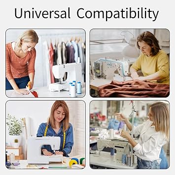80 Pcs Sewing Machine Needles, Universal Sewing Machine Accessories for Singer Brother Janome Varmax Home Sewings Machines, 6 Sizes 65/9,75/11,80/12,90/14,100/16,110/18