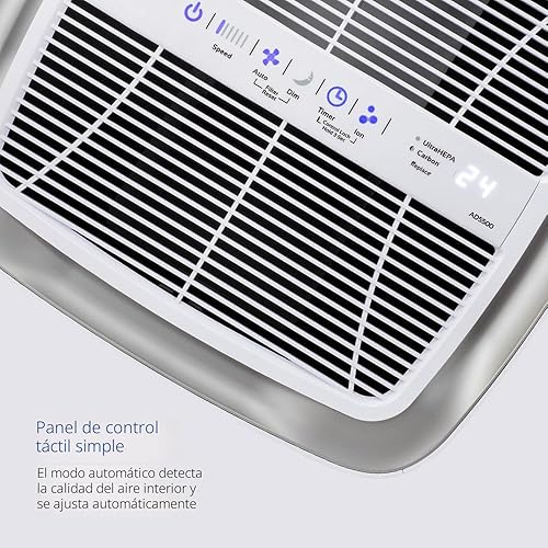 Miniatura 6 de AIRDOCTOR AD5500 Purificador de aire HEPA y VOC para espacios extra grandes y conceptos abiertos con filtros UltraHEPA, de carbón y VOC - Captura