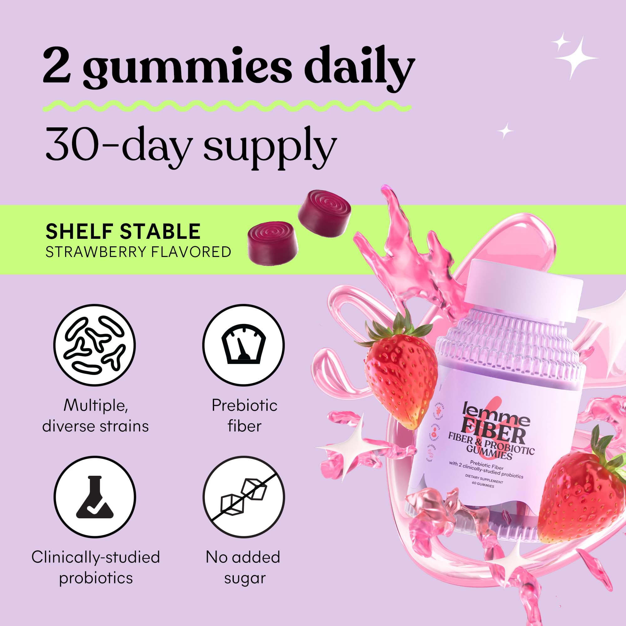 Lemme Fiber & Probiotic Gummies for Adults, 30-Day Supply — Amazon image 8