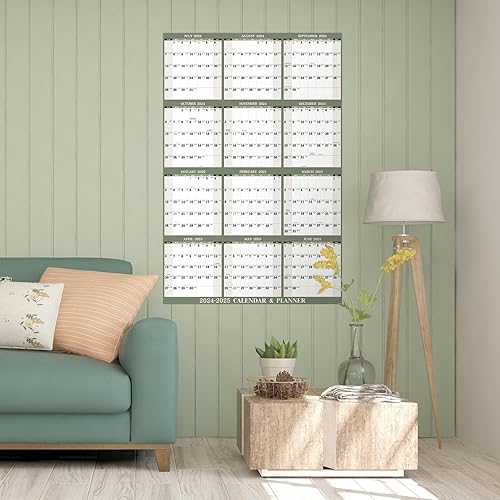 Miniatura 7 de Calendario de borrado en seco 2024-2025 para pared, calendario anual de pared 2024-2025, 34.6 x 22.9 pulgadas, julio de 2024 a junio de 2025,