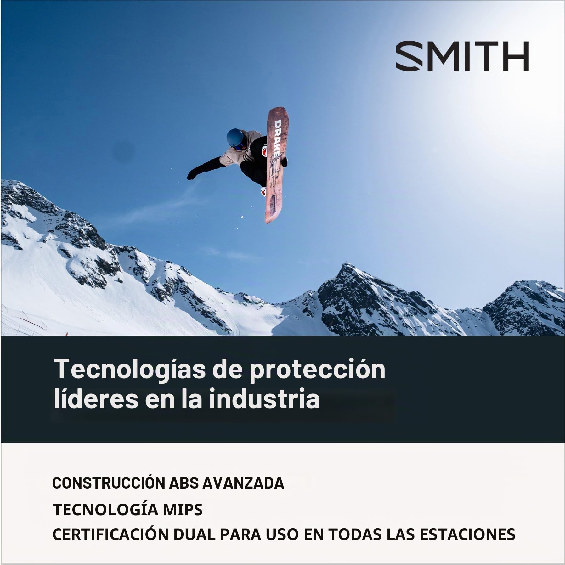 Smith Scout MIPS Casco de Nieve, Unisex Adulto, Color Matte Black, tamaño Medium