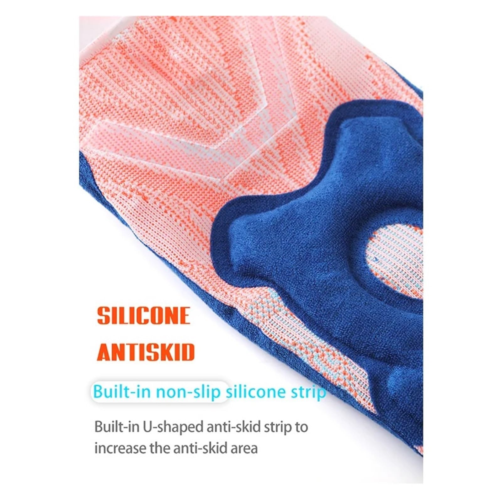 Generico Ginocchiera di Fascia Alta con Supporto Compressione a Strisce Elastiche for Uomo 1 Pezzo Palestra Rodilleras 7782