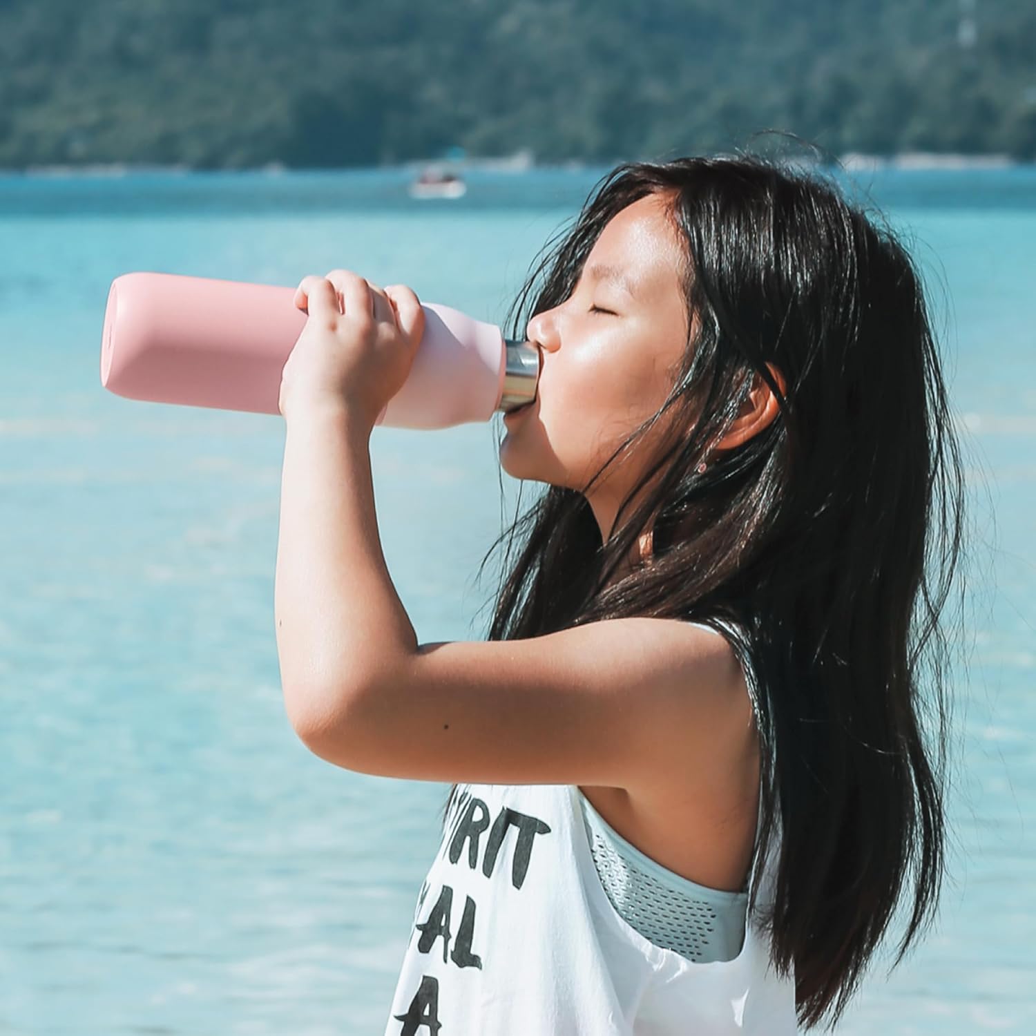 LARQ Bottle Twist Top 17 oz - Insulated Stainless Steel Water Bottle | BPA Free | Reusable for Camping, Office, Travel | Keeps Drinks Cold and Hot, Himalayan Pink - Image 4