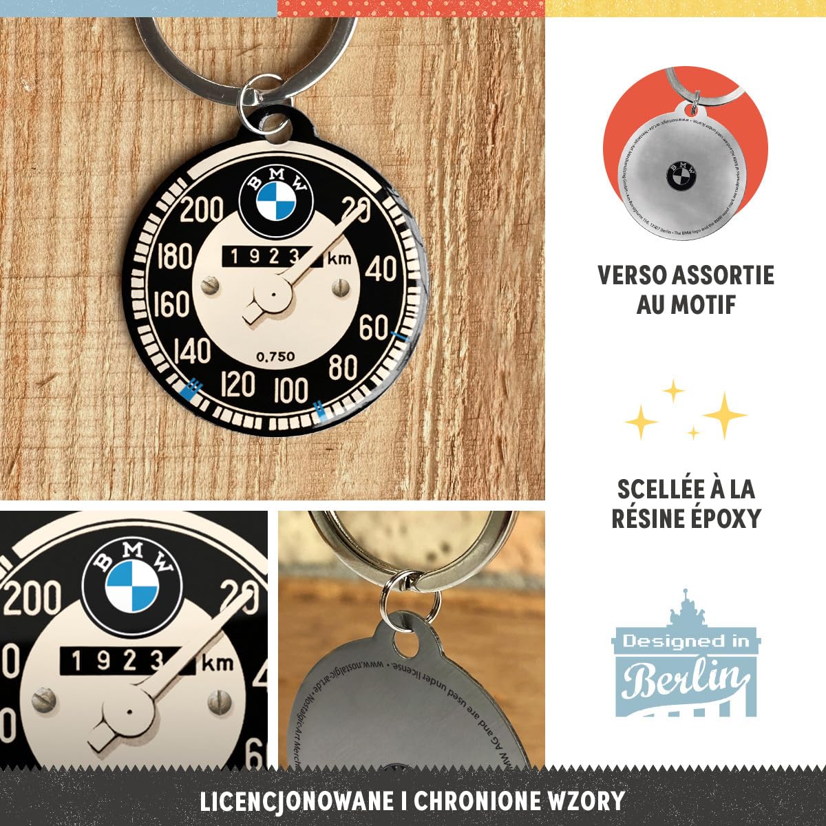 Nostalgic-Art breloczek do kluczy – BMW Tachometer