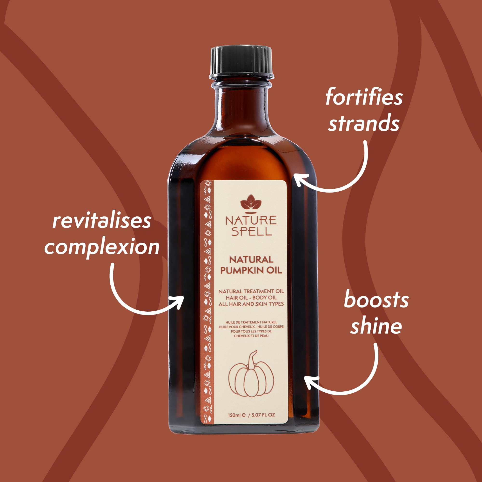 Nature Spell Hair Growth Duo with Rosemary & Pumpkin Oils, Pre-Diluted Oil Set to Strengthen Hair and Nourish the Scalp - Image 3