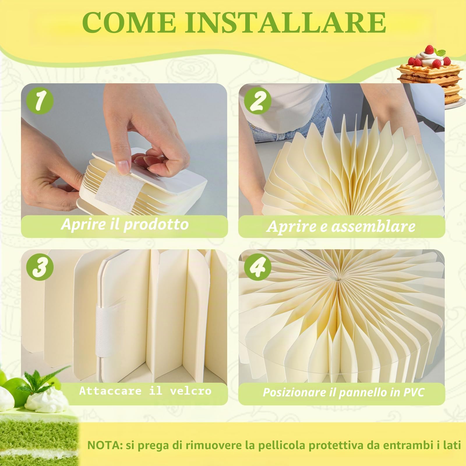 Confezione da 6 alzate per buffet, in acrilico e cartone, pieghevoli, per tavolo da dessert, colonne alte per matrimoni, compleanni, feste, stand per dessert a più livelli per cupcake, dolcetti ed