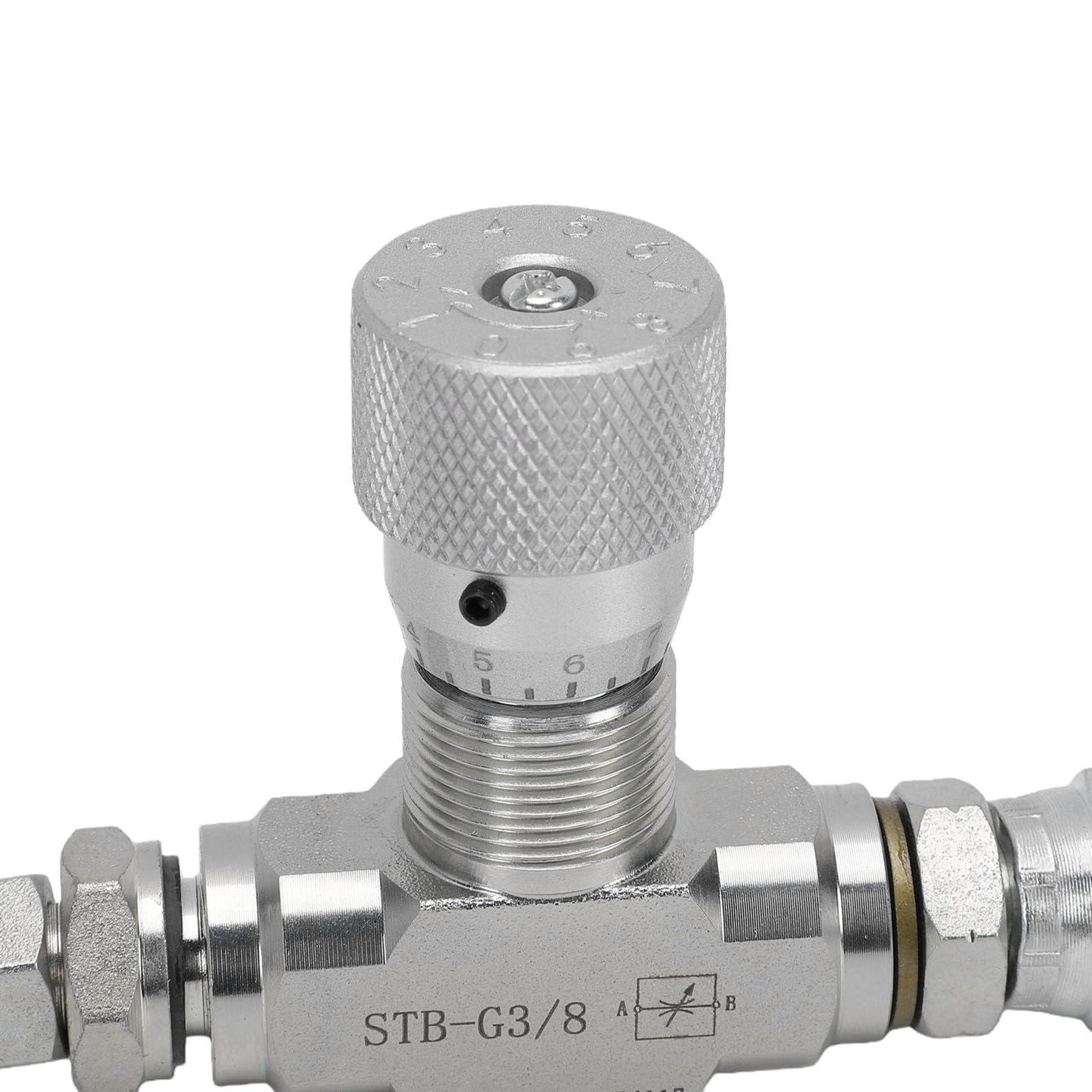 Tbest Válvula de Control de Flujo Hidráulico L08 de 3/8 Pulgadas Válvula