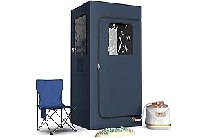 Home Foot Sauna Box, 600D Sauna Tent with 3L & 1500 Watt Steam Generator