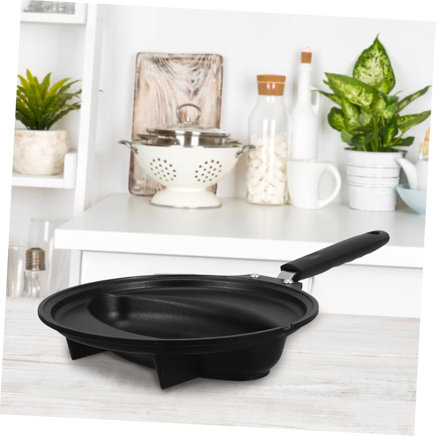 1pc Cooking Pan Non-stick Omelet Rice Mold Store Ergonomic Handle Frying Pot for Egg Frying Pan Use