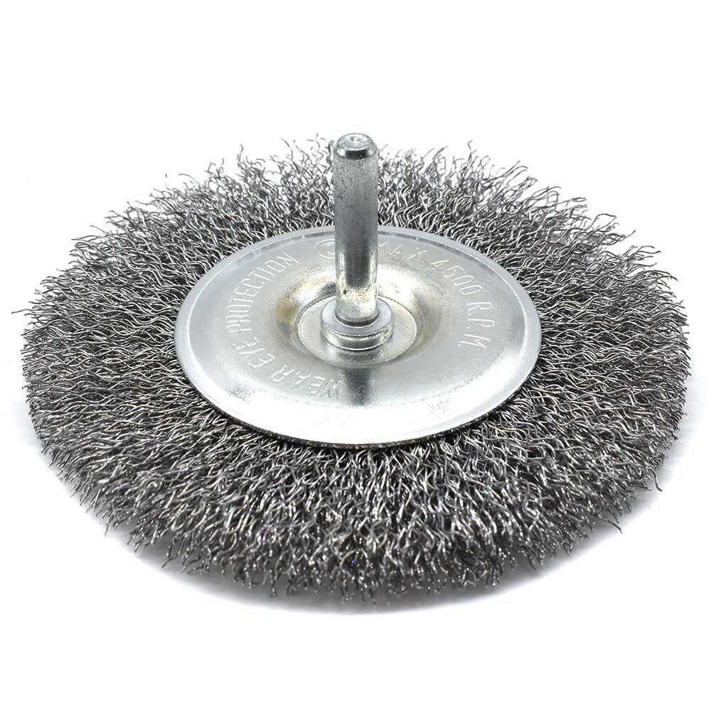 Superior Pads and Abrasives S1802 4-Inch Wire Wheel 1/2-Inch Bore Coarse - 6000 RPM