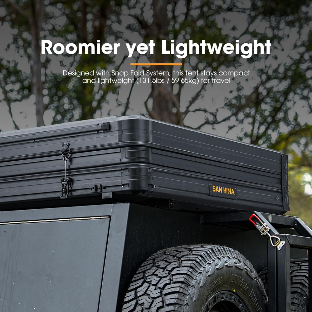SanHima Rooftop Tent Hard Shell - Key Features