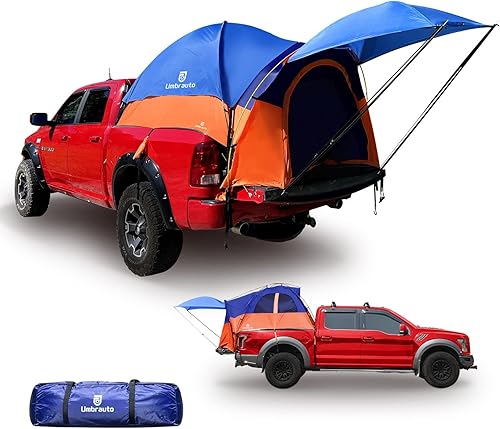 Umbrauto Tienda de campaña impermeable PU3000mm doble capa para 5.5-5.8 pies, tienda de campaña para 2 personas, tienda de campaña montada en