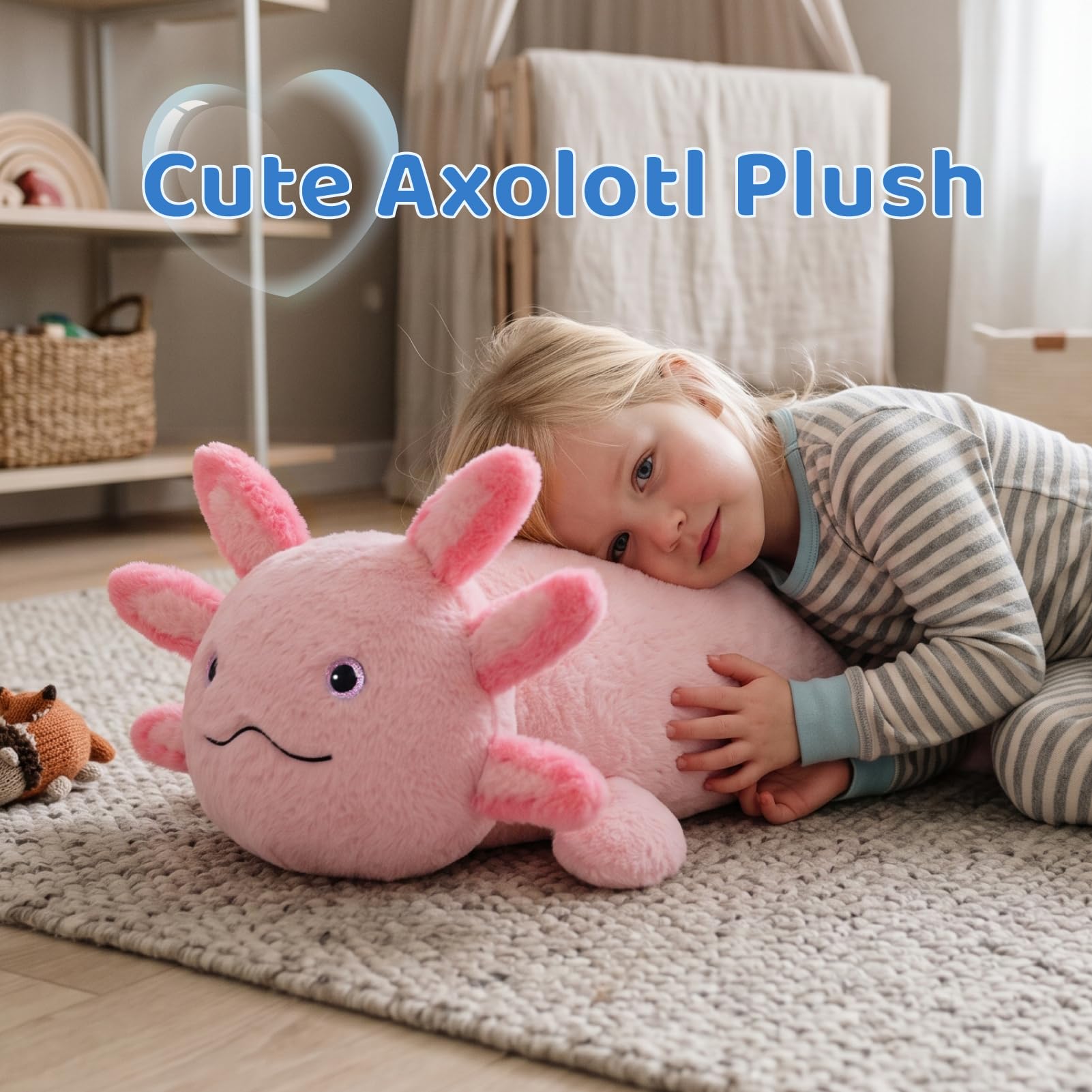 BEJOY Axolotl peluche grande peluche gigante peluche da coccolare