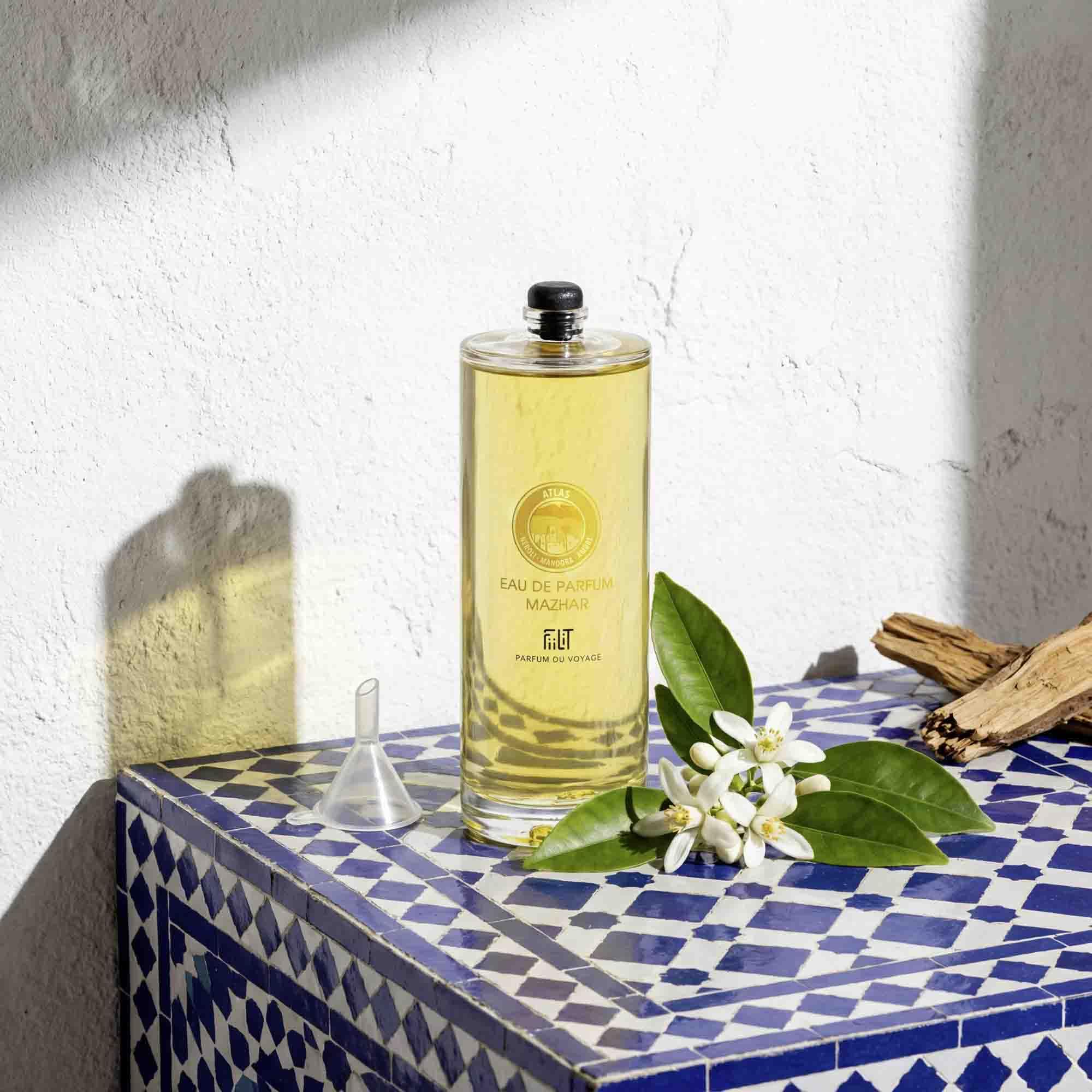 MAZHAR ATLAS naturalna woda perfumowana 100 ml - FiiLiT perfumy podróżne - mieszane - Dla kobiet i mężczyzn - Neroli Orientalny Kwiatowy Kwiatowy Oranger