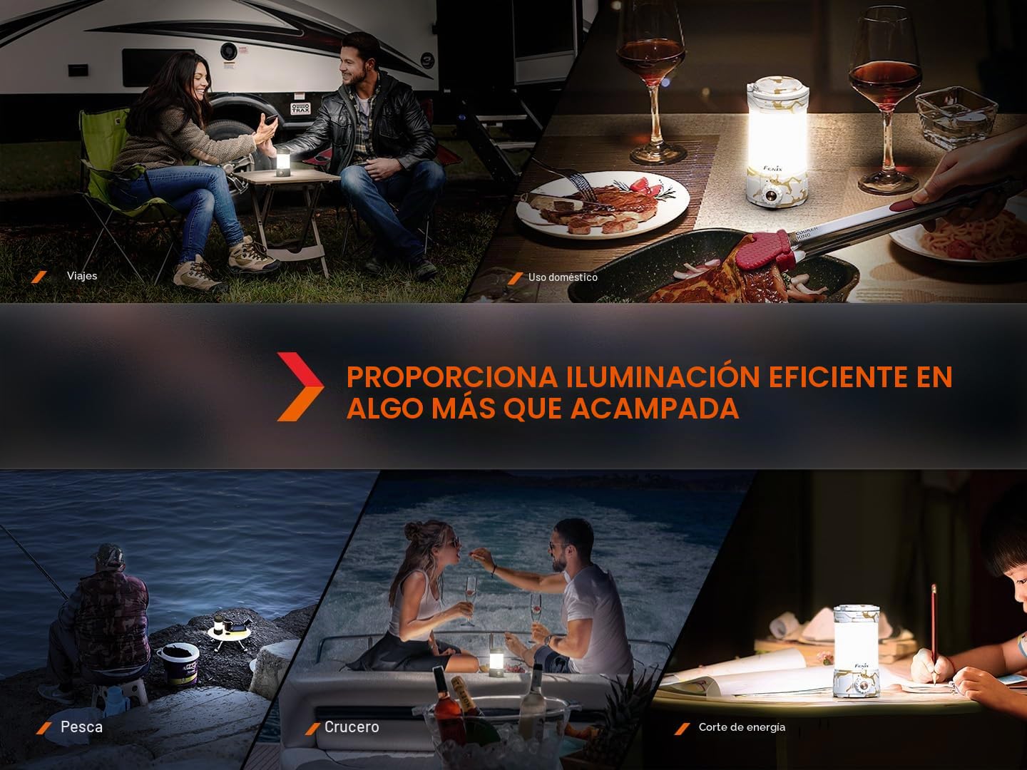 FENIX CL26R Pro - Lámpara LED de camping con conector USB, color blanco