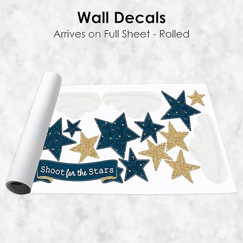 Miniatura 5 de Big Dot of Happiness Twinkle Twinkle Little Star - Calcomanías de pared de vinilo para habitación de niños y habitación de niños calcomanías de