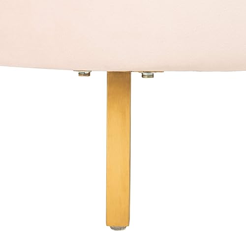 Miniatura 7 de Safavieh Couture Primrose Glam Sofás Curvados De Terciopelo Rosa Claro