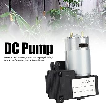 Mini Vacuum Pump, 10L/min DC Micro Vacuum Pump VN T1 Electric Mini Air Pumping Booster Low-Noise Industrial Accessory (12V)