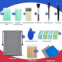 Vista 2 de Kit de limpieza de teléfono celular, limpiador de altavoces para iPhone, herramienta de limpieza de puerto de carga, kit de limpieza electrónica