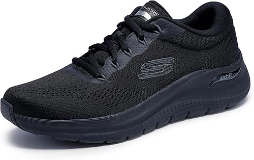 Skechers Tissu pour Homme, Noir, 41.5 EU