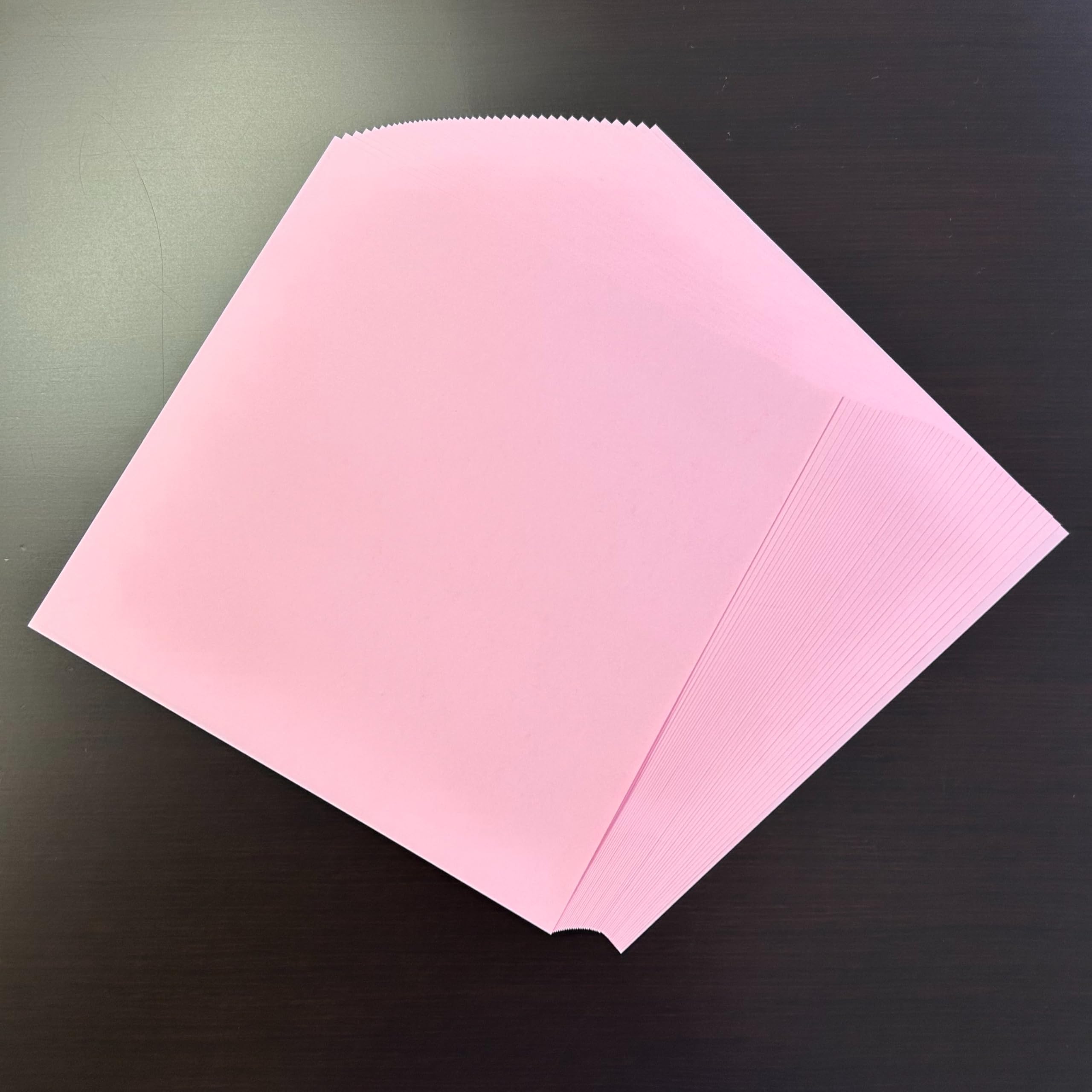 新品・未使用・開封のみ パーテーション 折りたたみ式 間仕切り 紙製 ピンク Amazon | [O.M.C TOKYO] 単色パック 折り紙 両面 同色 / 薄ピンク 24cm
