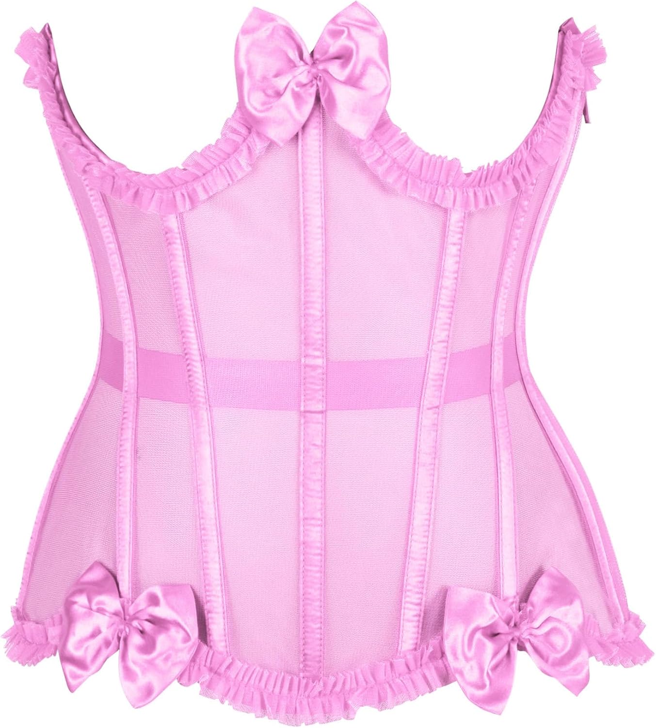 Daisy corsets Women's Daisy Corsets Womens Underwire Mesh Underbust Cincher Corset Top & Plus Size