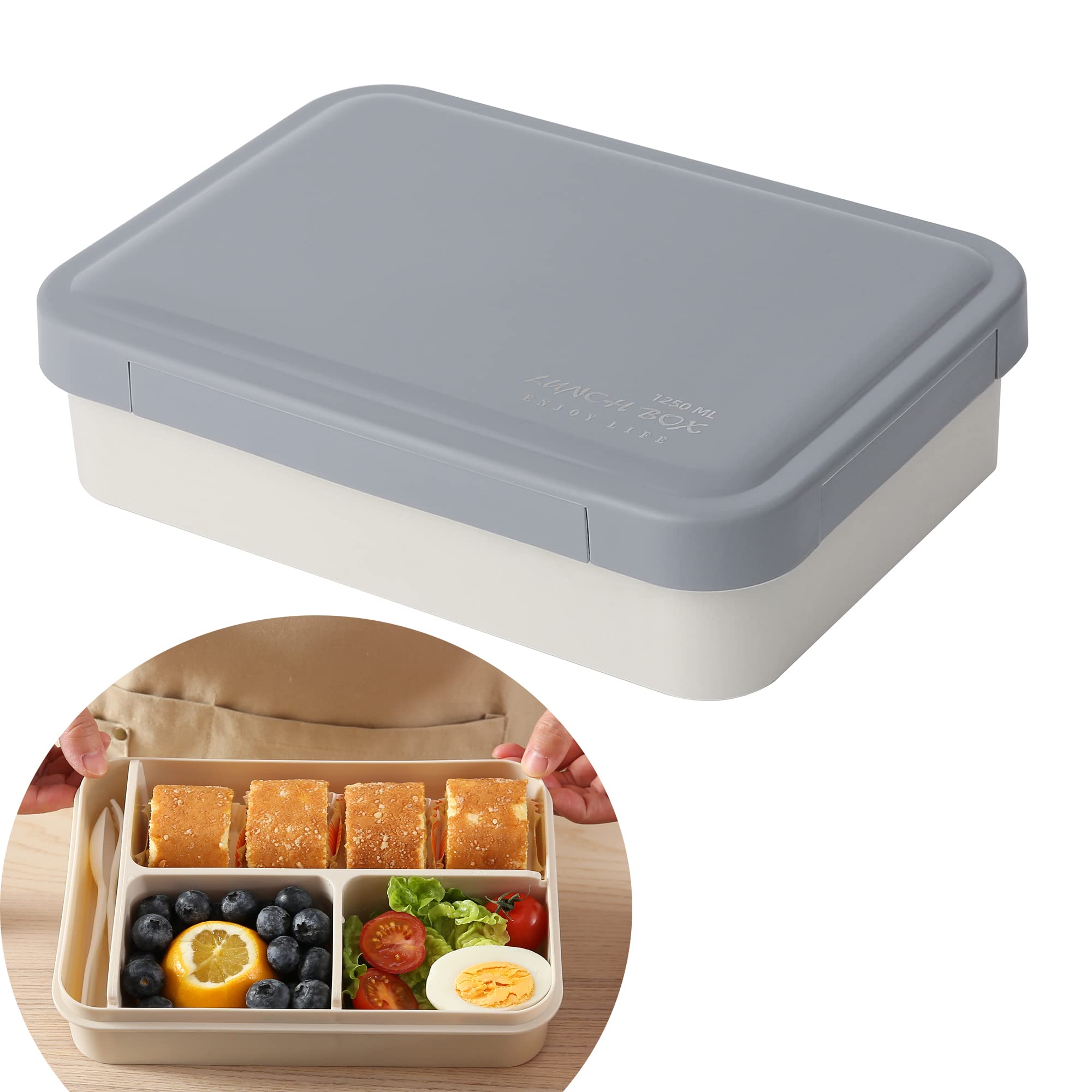 Buy 42oz Adults Bento Box Lunch Boxes for Men Women Leak Proof Food