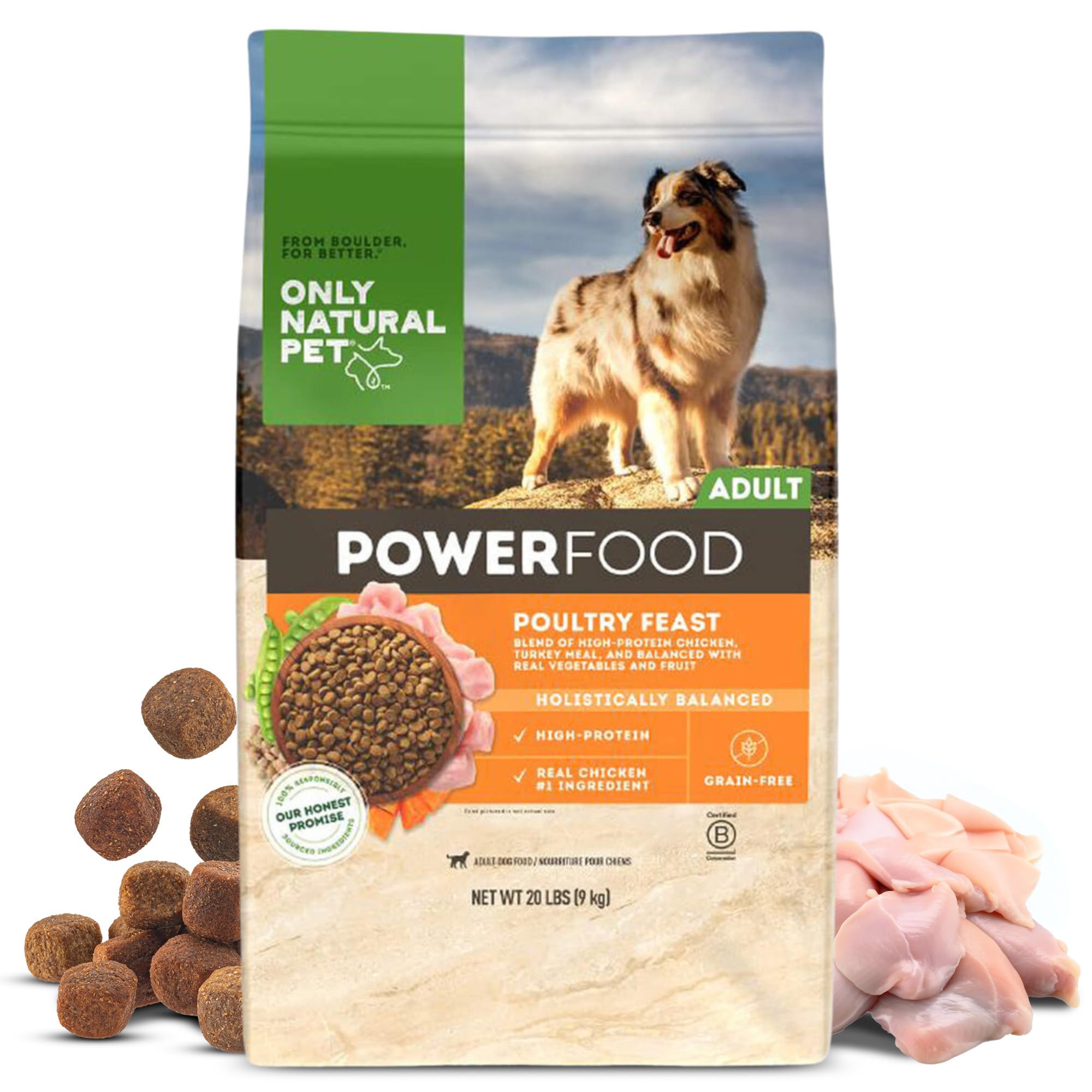 Amazon.com: Only Natural Pet Dry Dog Food Canine PowerFood Formula
