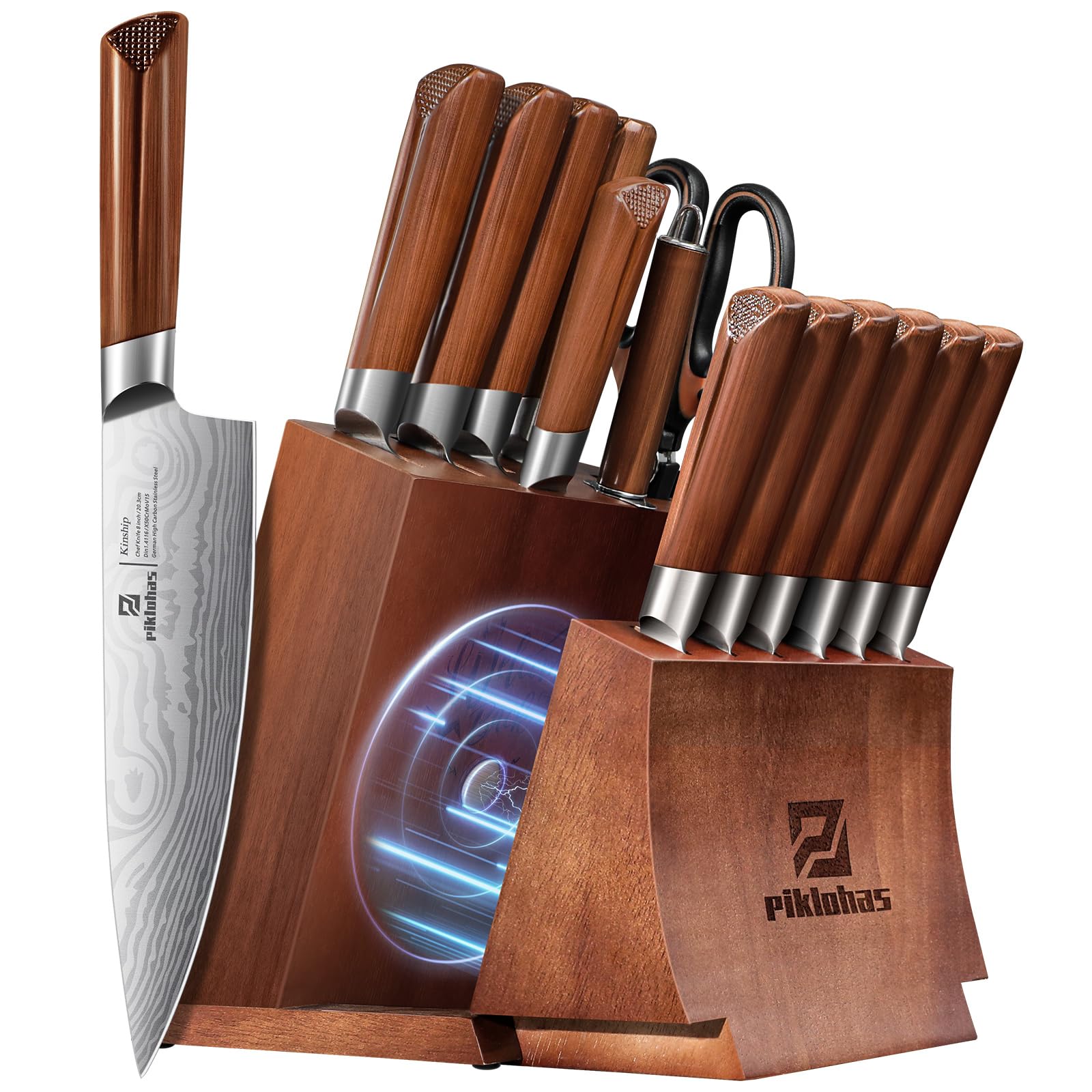 Piklohas 15-Piece Set with Magnetic Holder