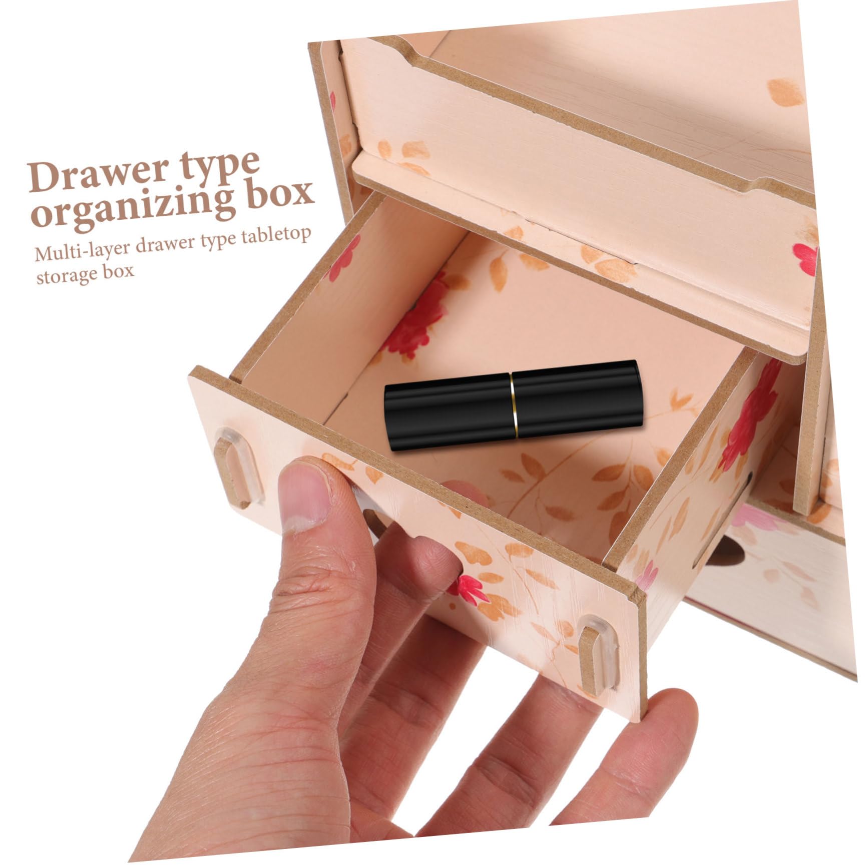 NUOBESTY Boîte De Rangement Pour Cosmétiques Organisateur De Maison Et Bureau Design Simple Et Pratique
