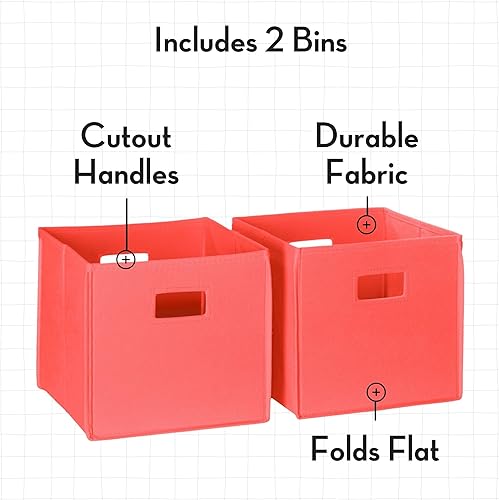 Miniatura 27 de RiverRidge Book Nook Collection Cubbies para niños con banco de almacenamiento de 2 piezas, color blanco con cubos grises Blanco con contenedores