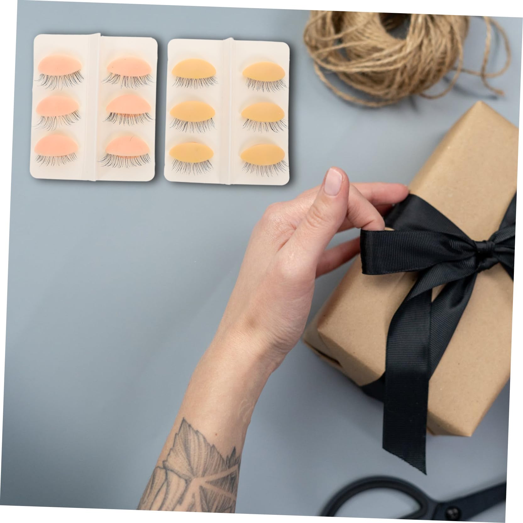 MAGICLULU 3 Set Kit Di Estensione Delle Ciglia Per Principianti Manichino Per La Pratica Delle Ciglia 6 Paia * 3