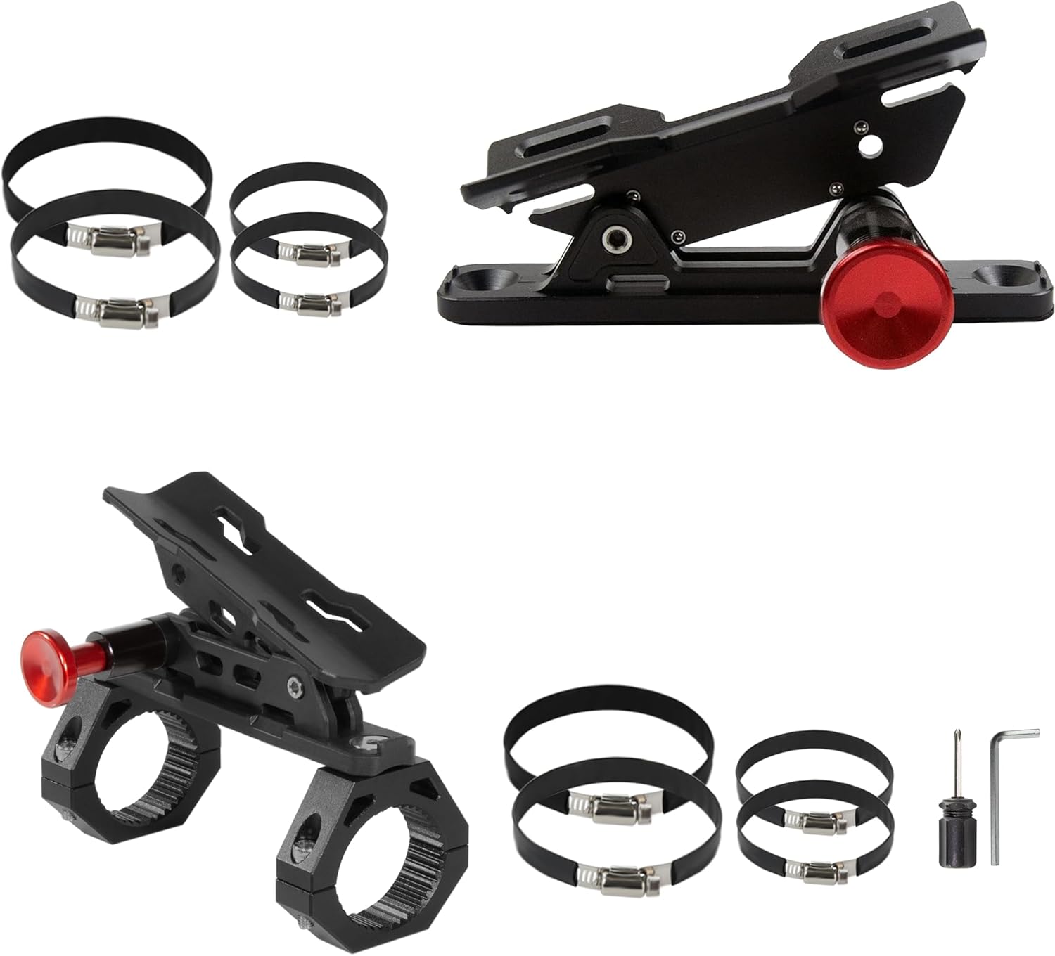 Quick Release fire Extinguisher Mount Kits,Adjustable UTV Roll Bar Fire Extinguisher Holder Mounting Bracket for Jeep Wrangler TJ JK JL JKU Polaris RZR Ranger Cam-Am X3.