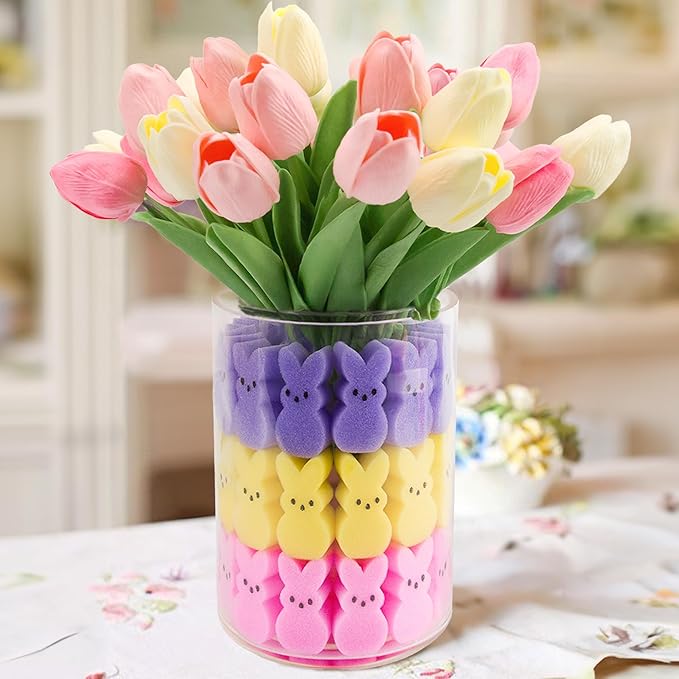 🌸Oriental Cherry Easter Decor: Peeps & Bunnies Vase Filler Set🌸
