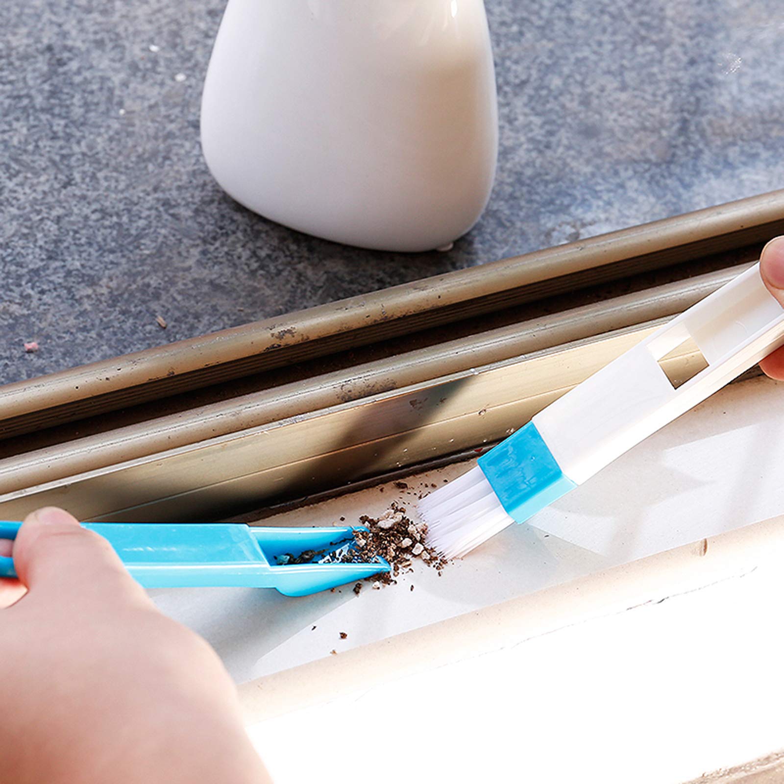 Kit Spazzole Per Fughe Piastrelle 5 Pezzi - Per Pulizia Profonda Di Bagno, Cucina E Finestre - Foto 4