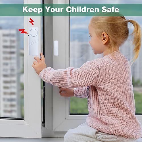 Miniatura 2 de Alarma de puerta y ventana, alarma de puerta de 90 dB para seguridad de niños, alarma antirrobo de ventana de puerta, alarmas de piscina para el