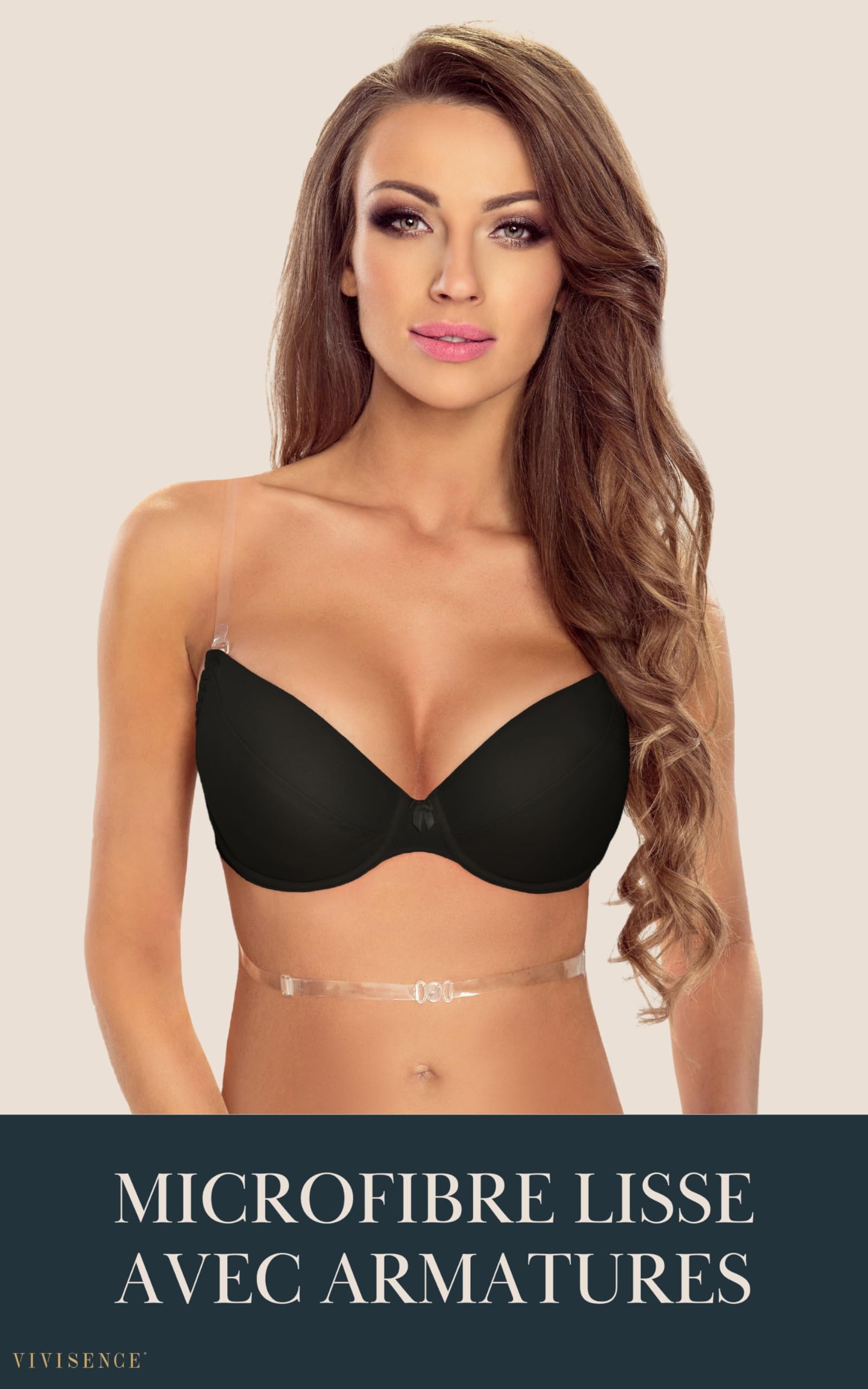 VIVISENCE Femmes Soutien-Gorge Push-Up 1035