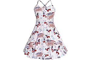 Patriotic Girls' 4th of July Dress: Unleash the Magic of Summer Style!