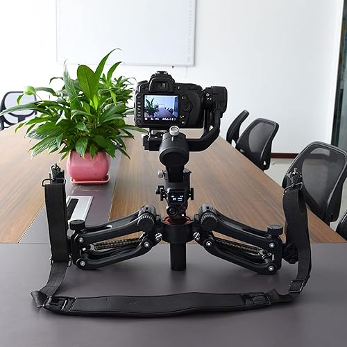 Miniatura 5 de Z Axis Spring Gimbal Cámara estabilizador de amortiguación flexible con agarre de doble mango compatible con RSC 2/RS 2/Ronin S/SC