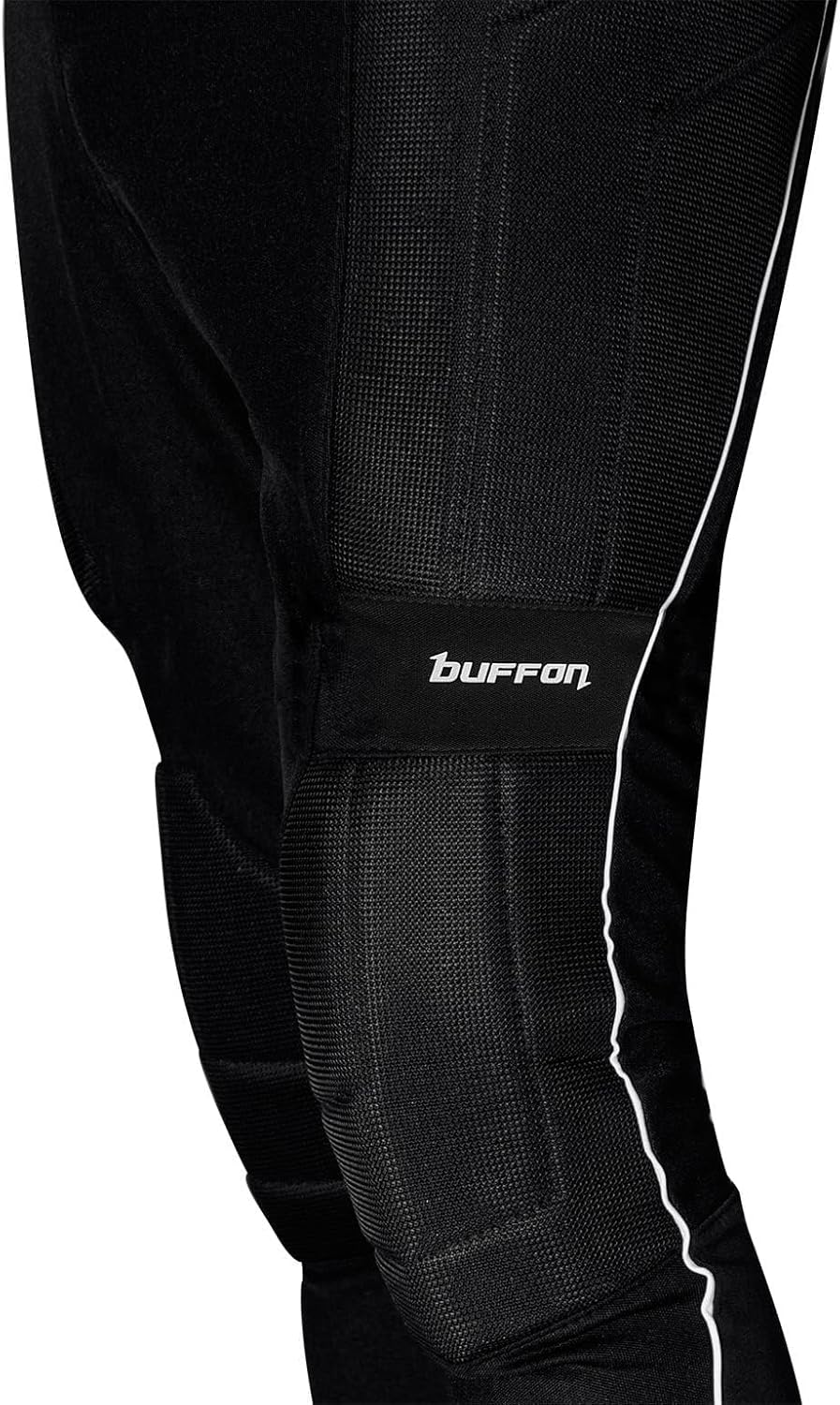 Buffon Men’s Goalkeeper Pants – Long Padded Soccer Goalie Pants with Knee & Hip Protection – Sizes S to XXL
