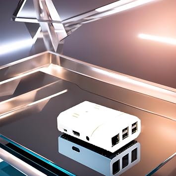 sb components PiShell White case: A Multi-Colored case for The Raspberry Pi 3 Model B+ and Camera (White)