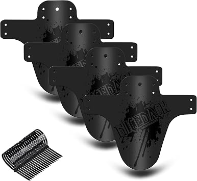 MTB Mudguard, Mountain Bike Mudguard, MTB Mudguard Front and Rear Compatible Fits 20" 22" 26" 27.5" 29" Bike and Fat Bike