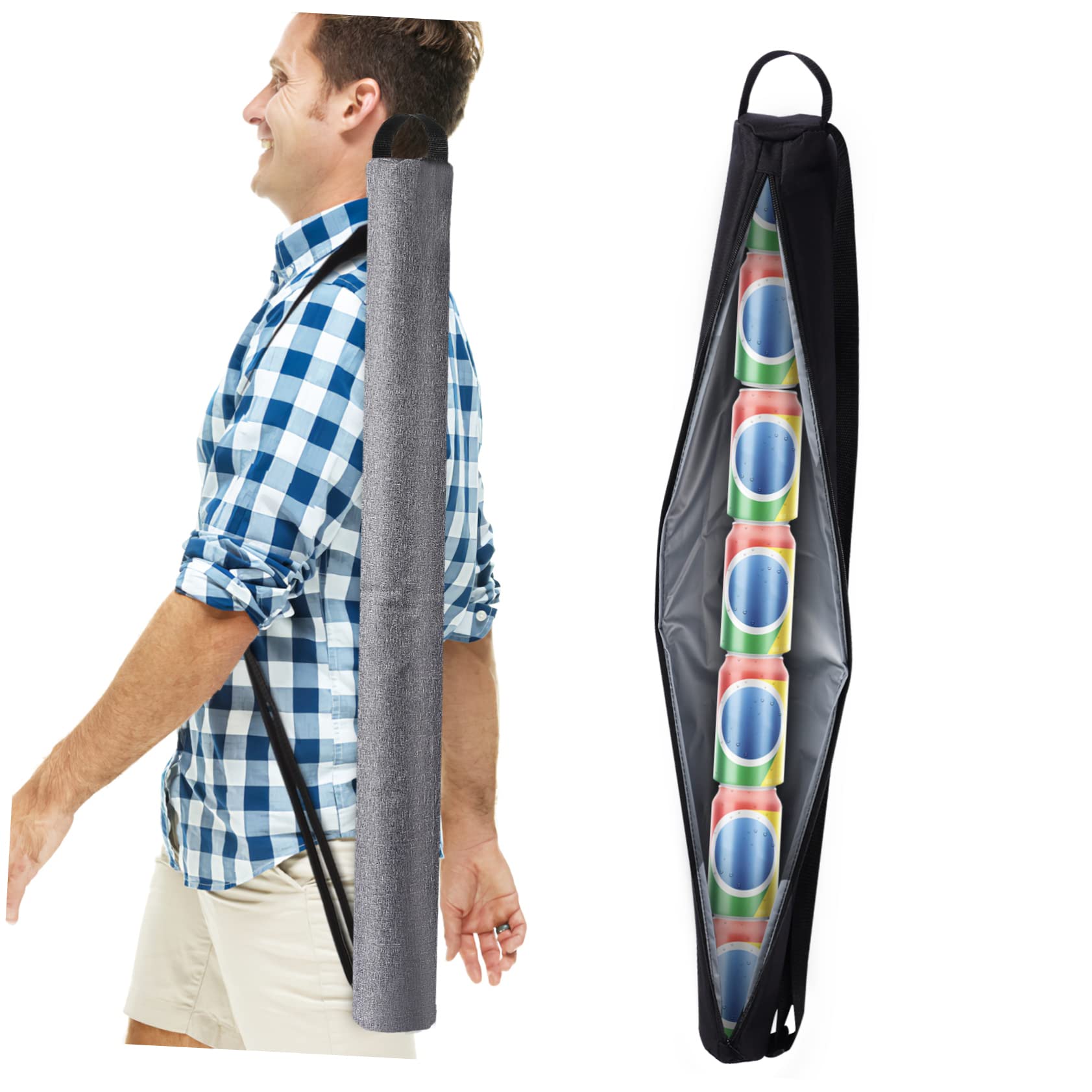 Borse Termiche da Golf 2 Pezzi Oxford, Grande capacità | Oktoberfest Decor, per Feste e Picnic, Facile da Aprire e Chiudere, Portatile, per Sette Lattine