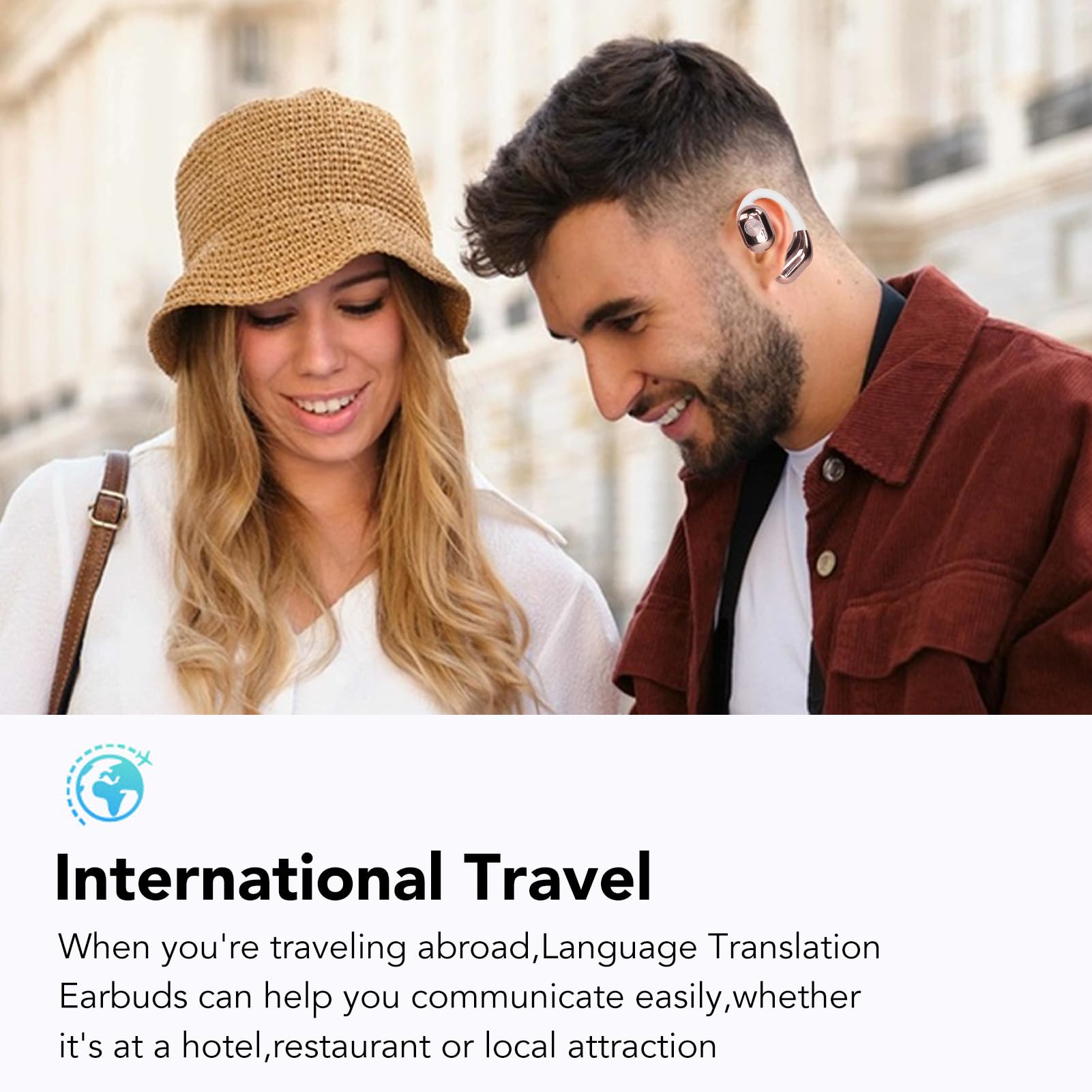 Language Translator Earbuds, Two Way Real Time Translation in 144 Languages, HD Clear Calls - Image 2